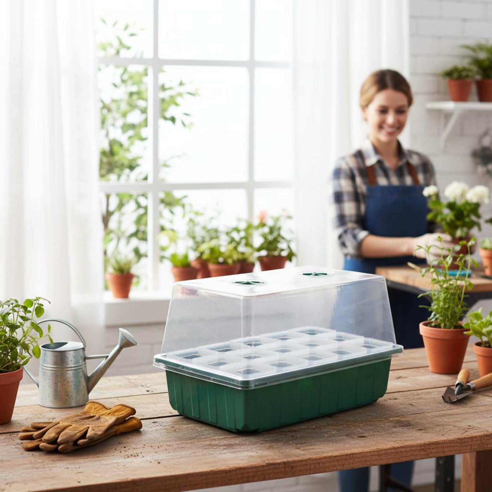 Propagation Tray Dome - Mini Sera Çimlendirme Kutusu Şeffaf Kök