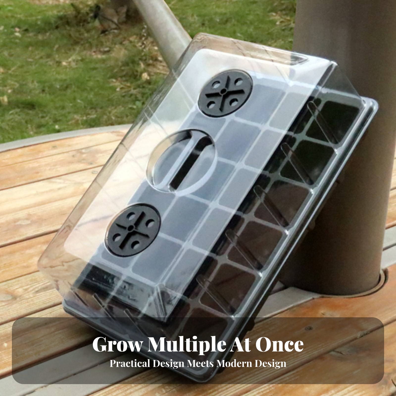 Propagation Tray Dome - 24 Bölmeli Fidanlık Tepsisi Şeffaf Kapaklı