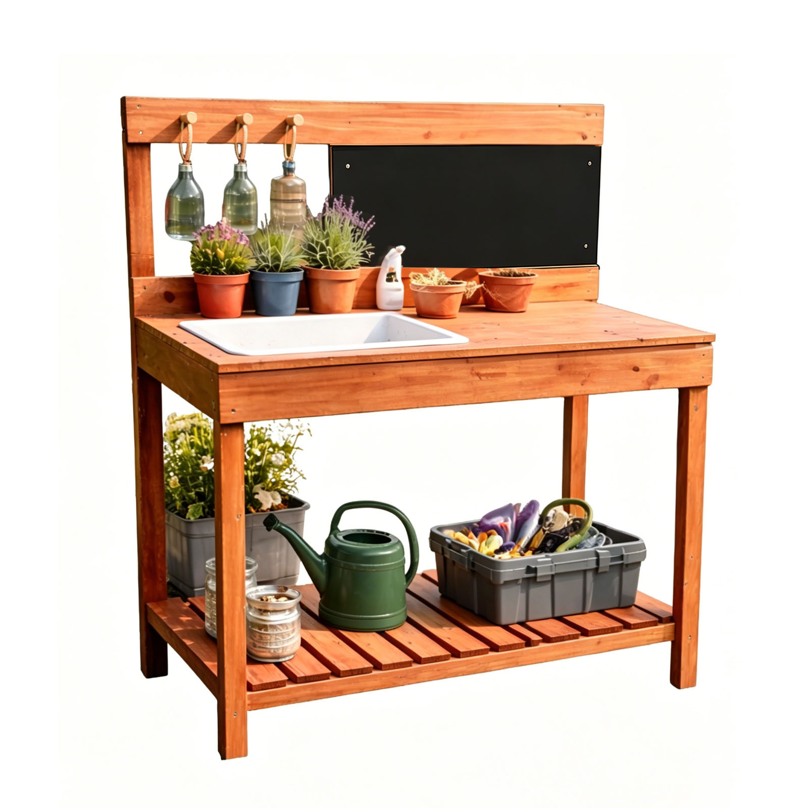 Gardening Tools Wooden - Ahşap Saksı Masaları Çocuklar İçin Açık
