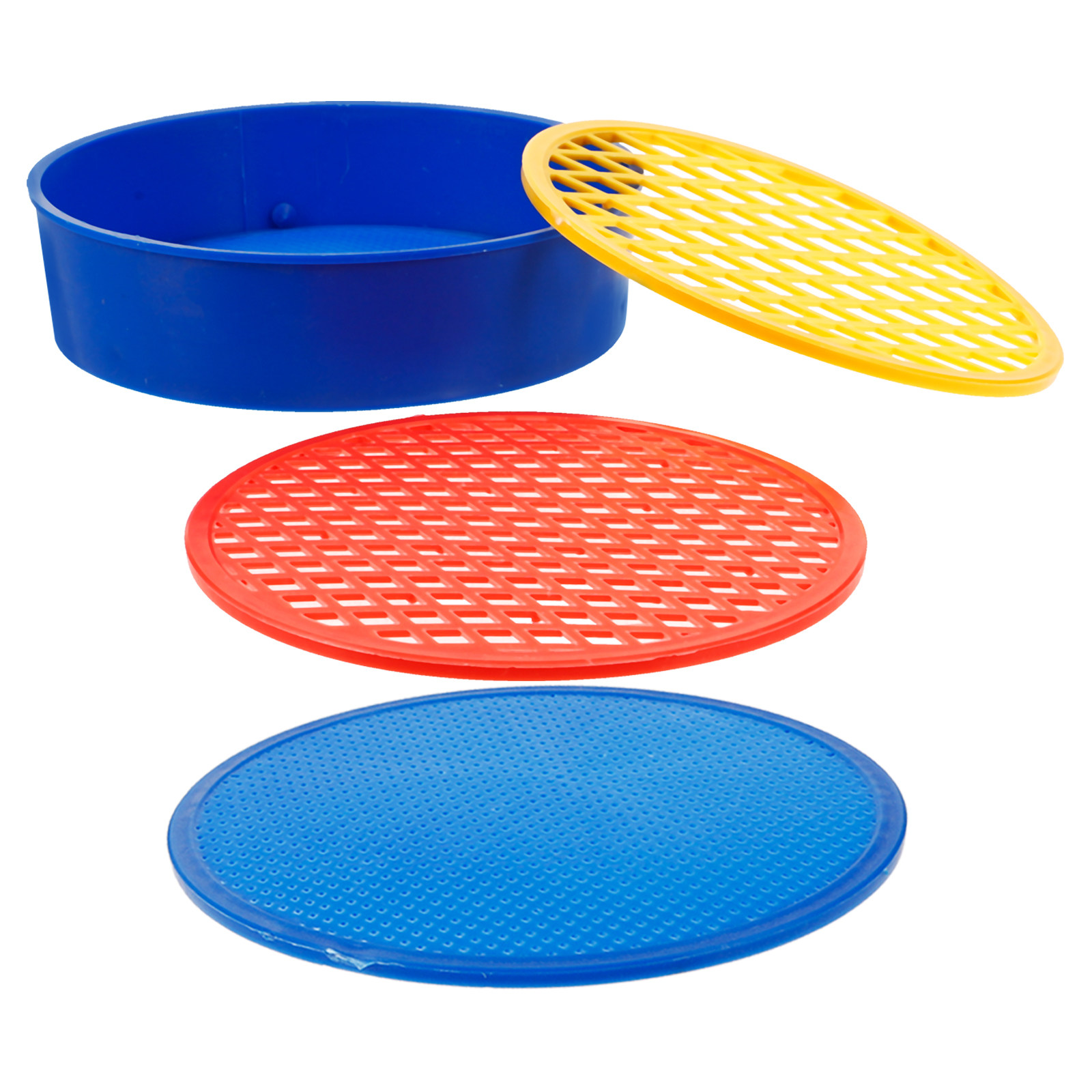 Garden Sieve Soil - 1 Set Manuel Plastik Toprak Eleği