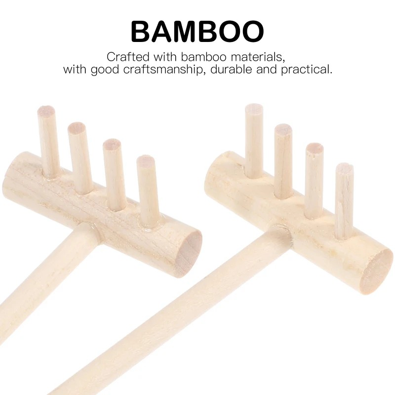 6 adet Mini Bambu Tırmık Seti  - Zen Gardening Tools incelemesi ve fiyatı