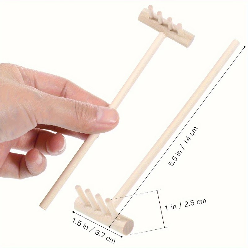 6 adet Mini Bambu Tırmık Seti  - Zen Gardening Tools incelemesi ve fiyatı