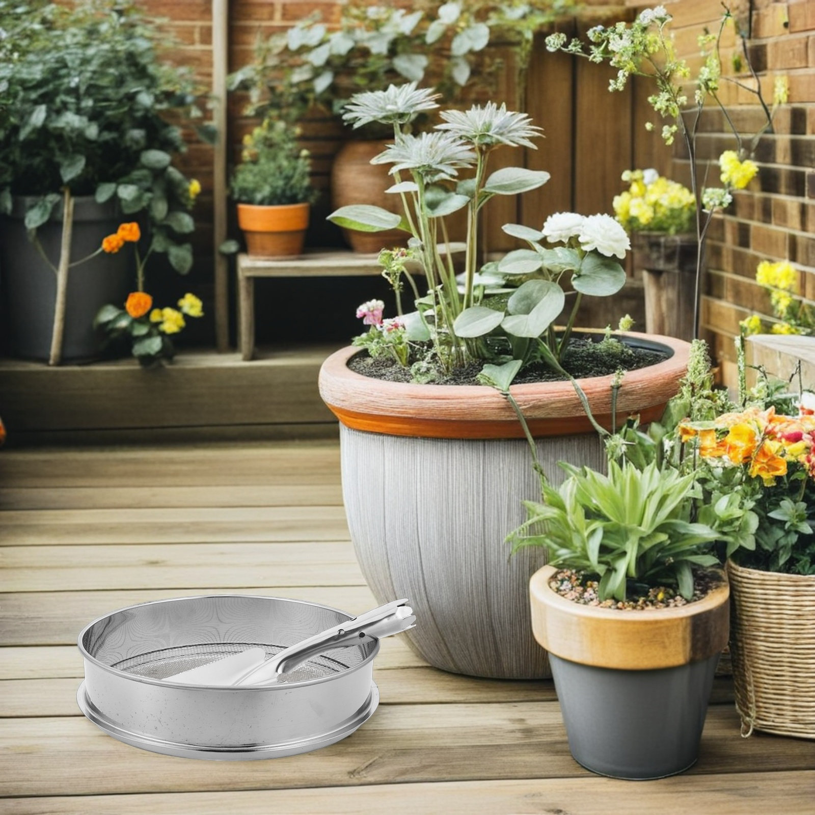 1 takım Paslanmaz Çelik Yuvarl - Garden Sieve Soil incelemesi ve fiyatı
