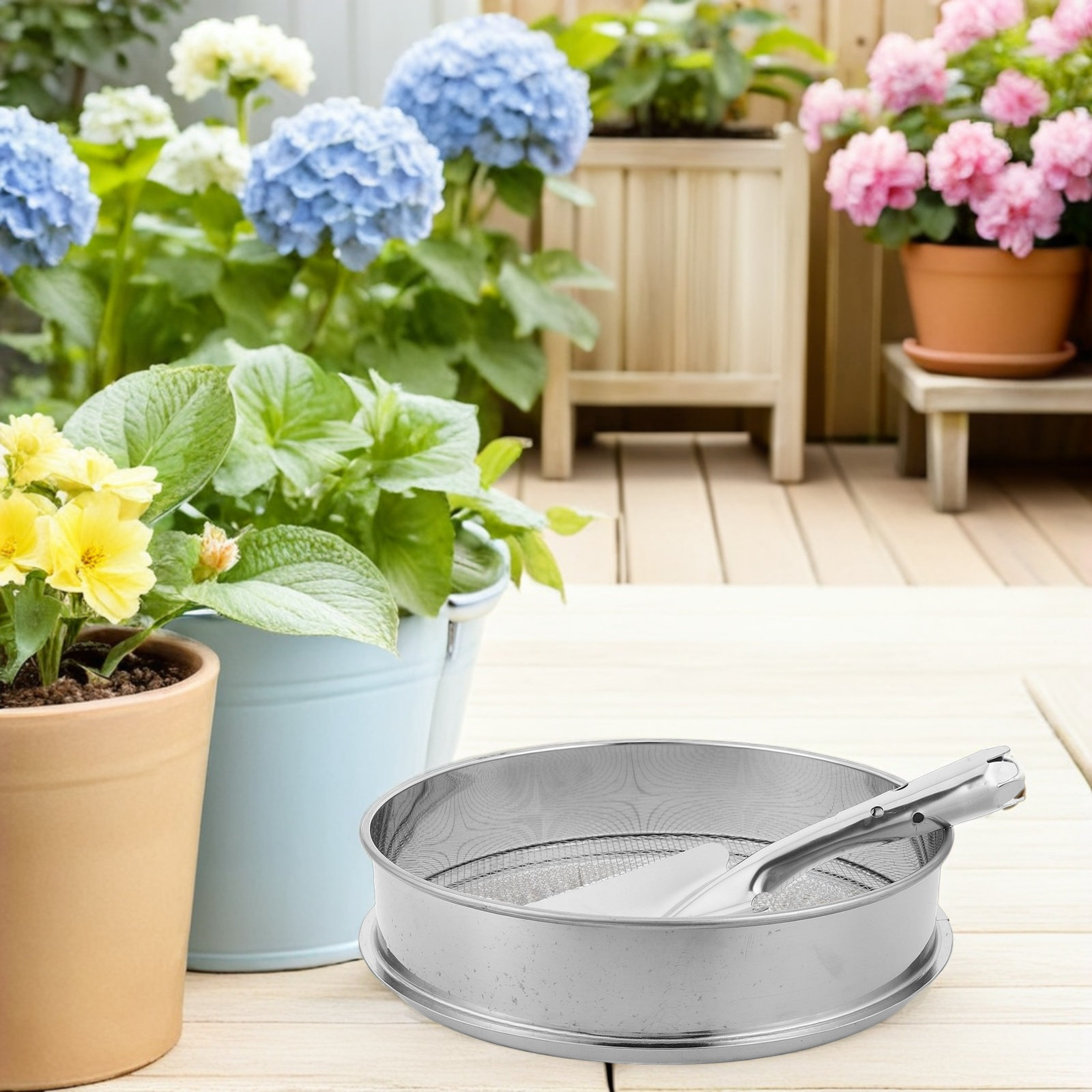 1 takım Paslanmaz Çelik Yuvarl - Garden Sieve Soil incelemesi ve fiyatı