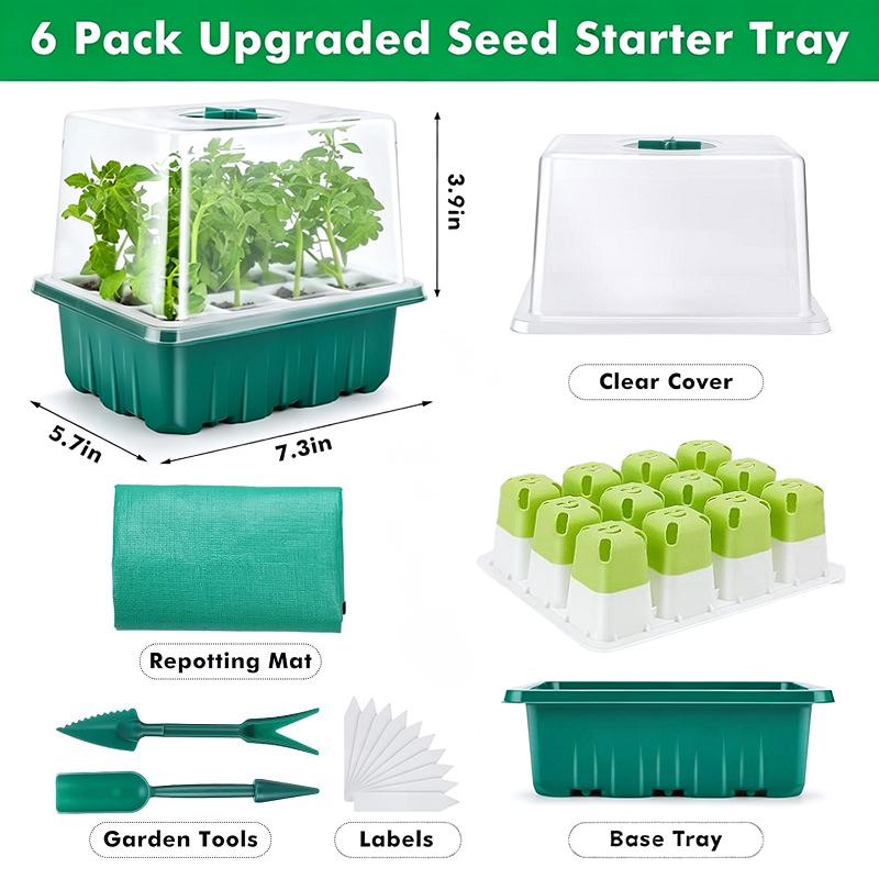 1 takım tohum başlangıç ​​teps - Propagation Tray Dome incelemesi ve fiyatı