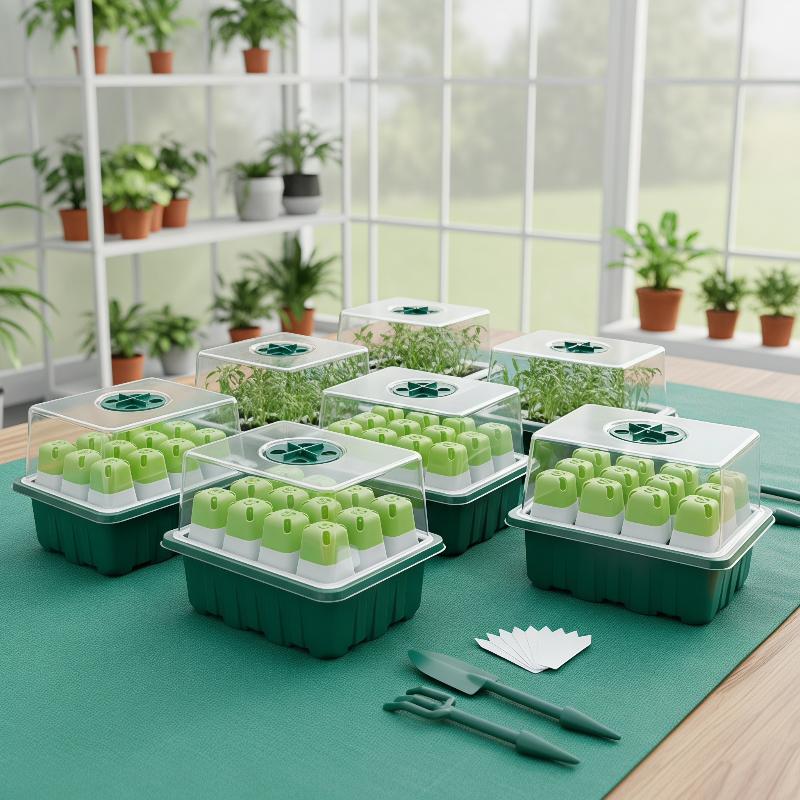 1 takım tohum başlangıç ​​teps - Propagation Tray Dome incelemesi ve fiyatı
