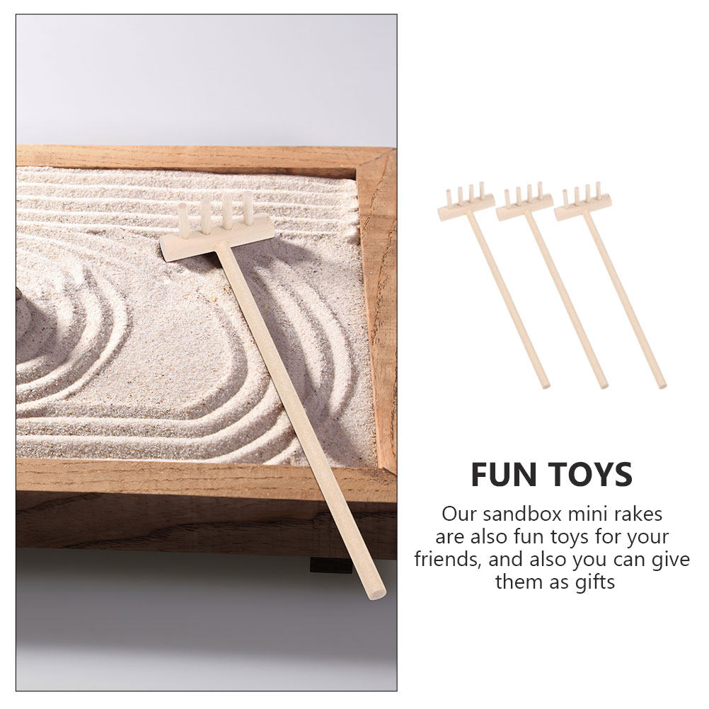 3 adet el işi bambu Mini kum t - Zen Gardening Tools incelemesi ve fiyatı