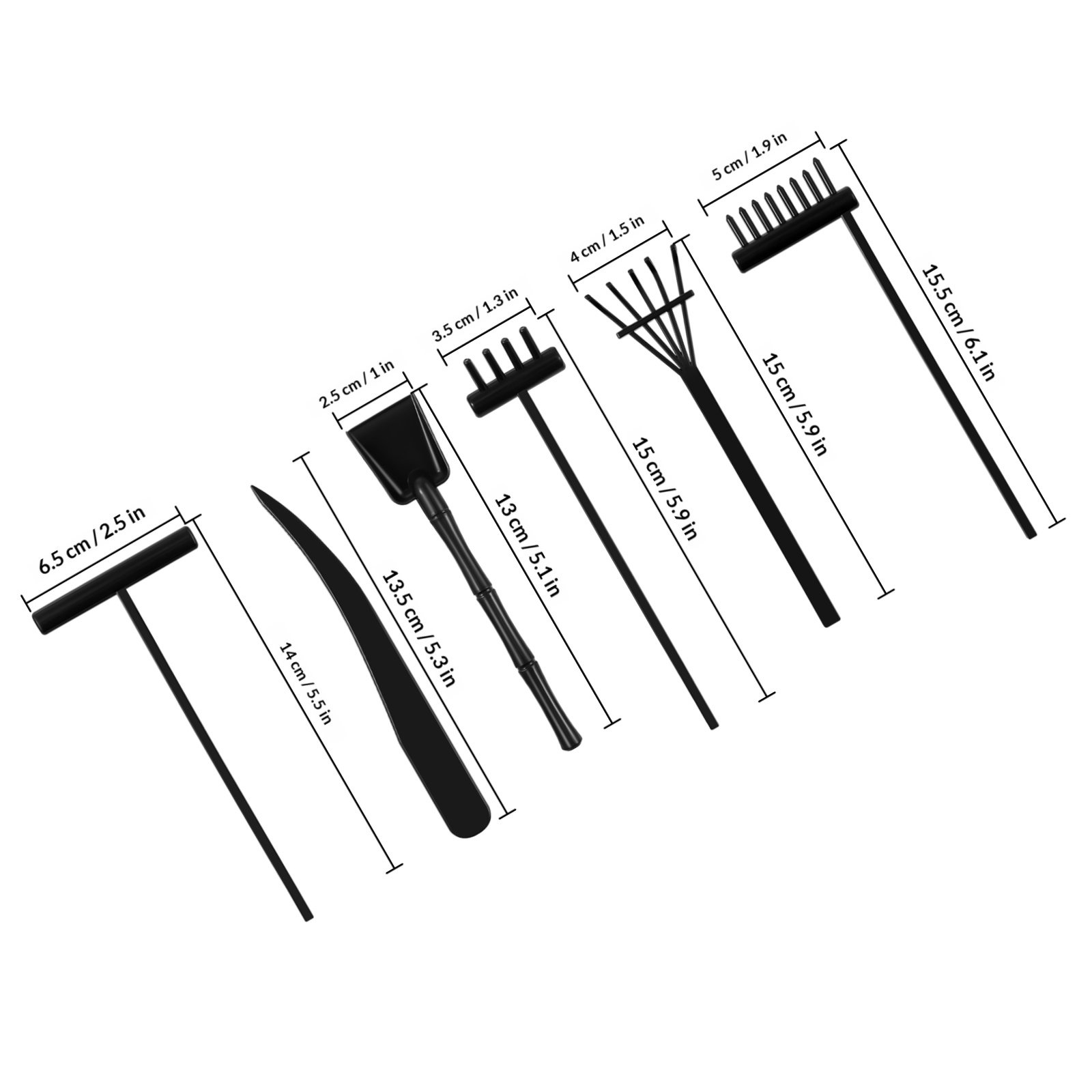 6 Parça Zen Bahçesi Tırmık Set - Zen Gardening Tools incelemesi ve fiyatı
