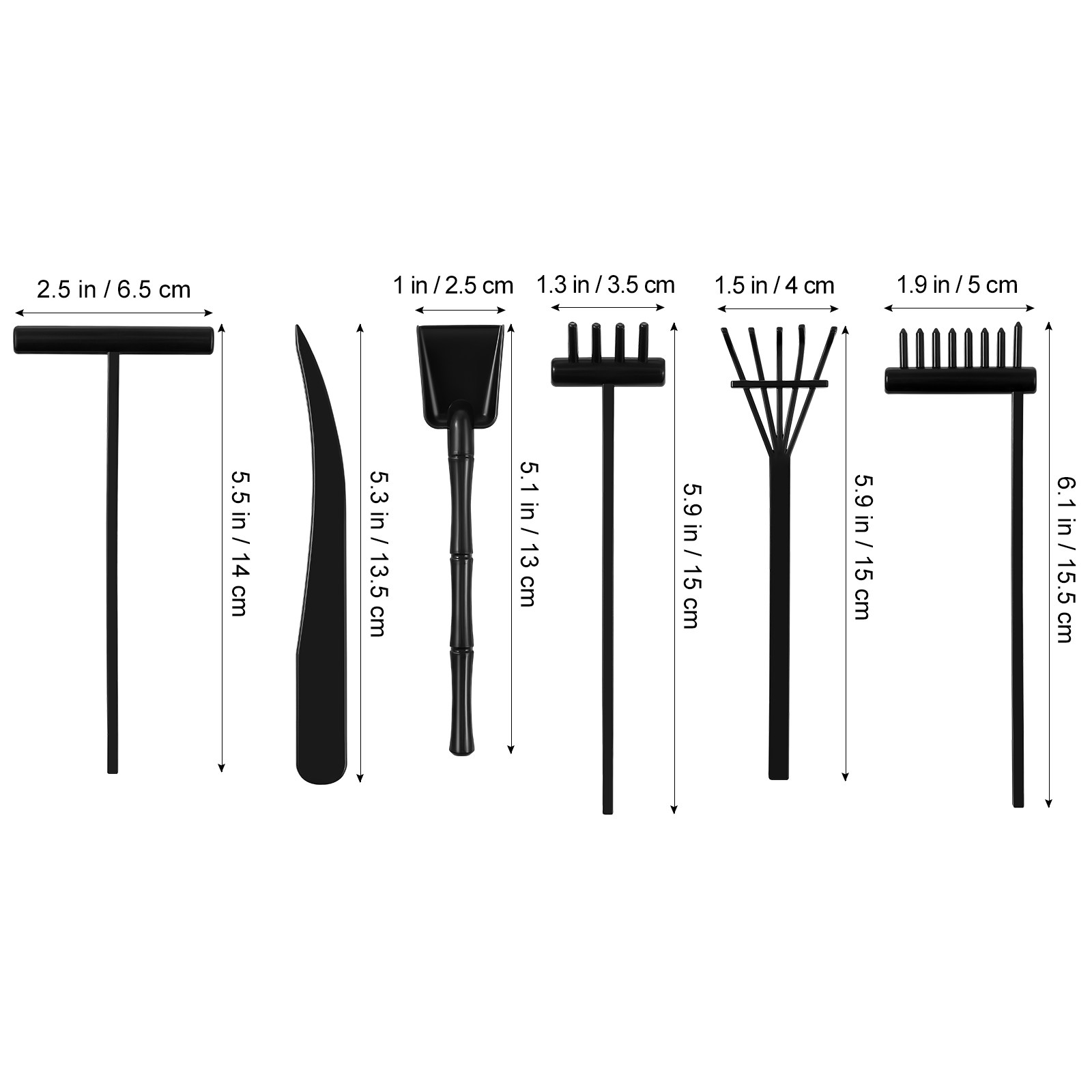 6 adet Zen Bahçesi Tırmık Seti - Zen Gardening Tools incelemesi ve fiyatı