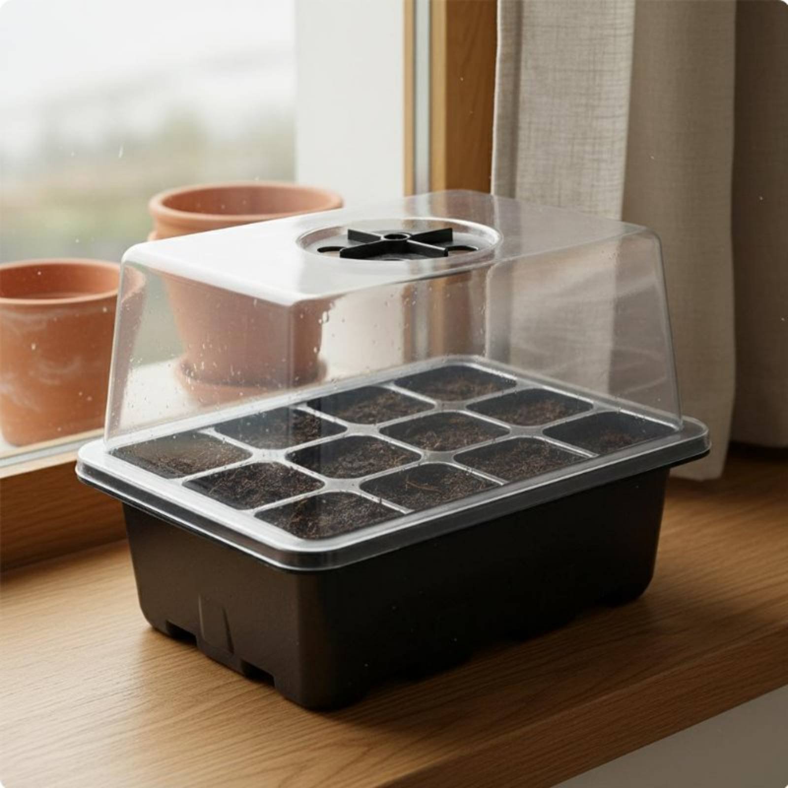 12 Bölmeli Tohum Başlangıç ​​T - Propagation Tray Dome incelemesi ve fiyatı