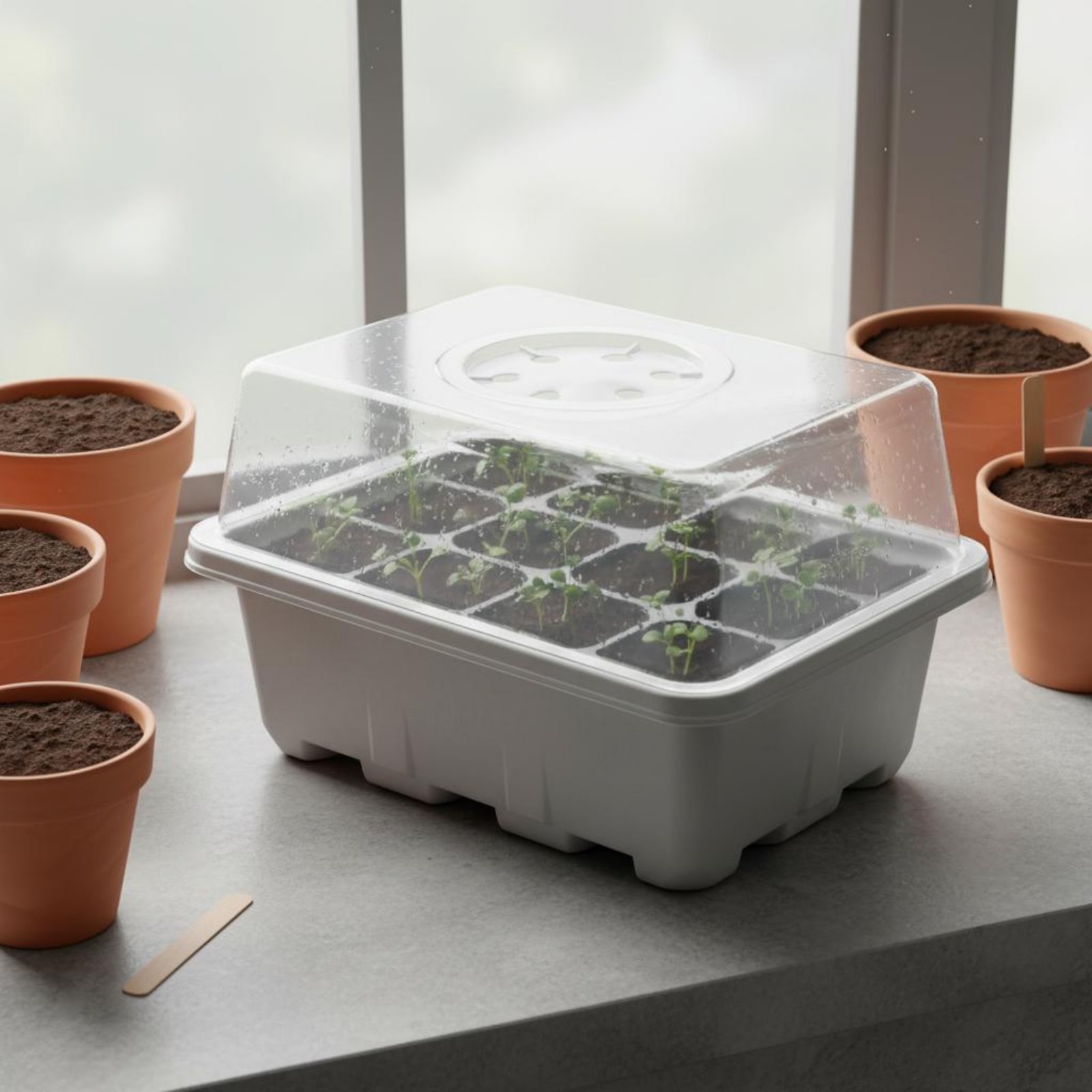 12 Bölmeli Tohum Başlangıç ​​T - Propagation Tray Dome incelemesi ve fiyatı