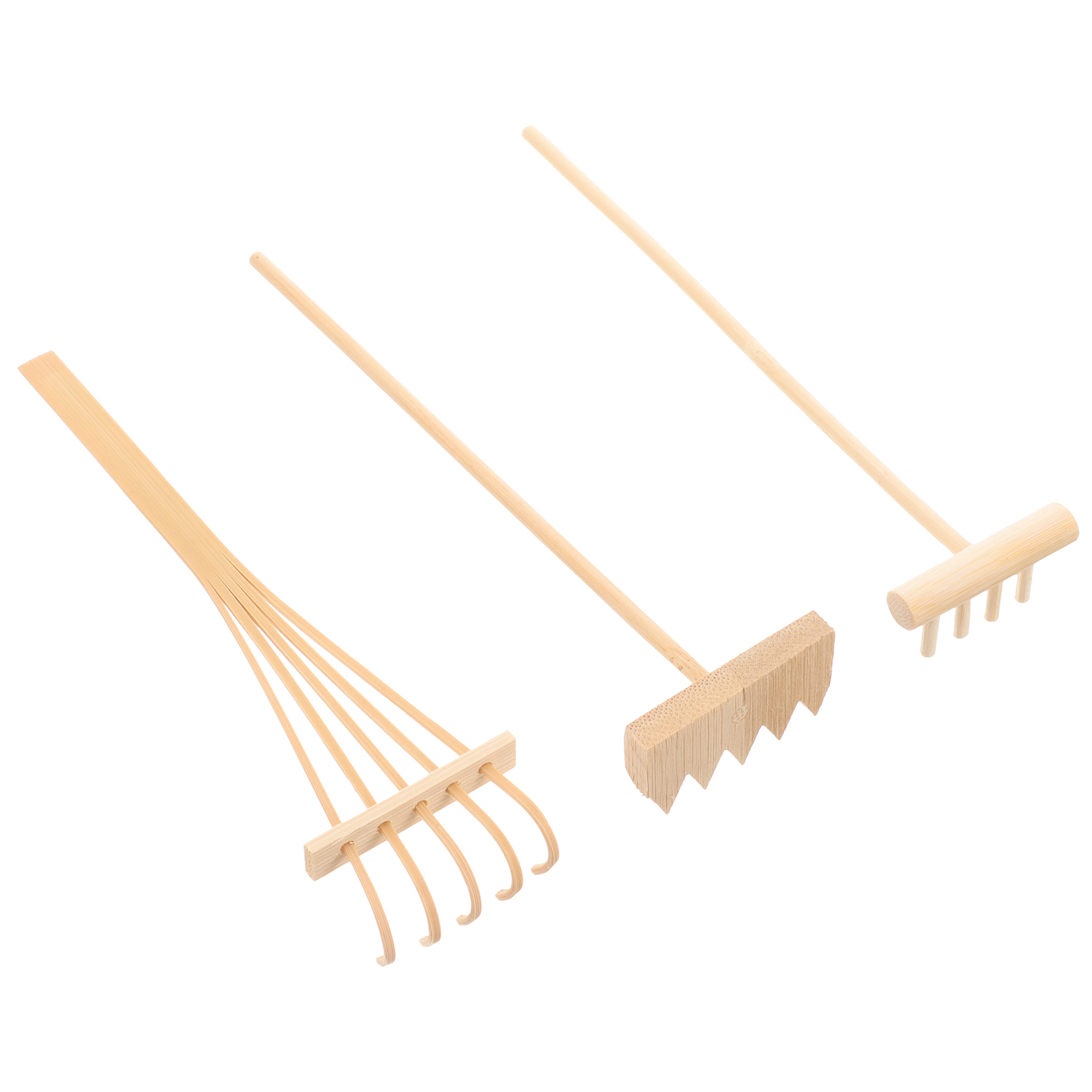 3 adet Mini Bambu Tırmık Zen B - Zen Gardening Tools incelemesi ve fiyatı