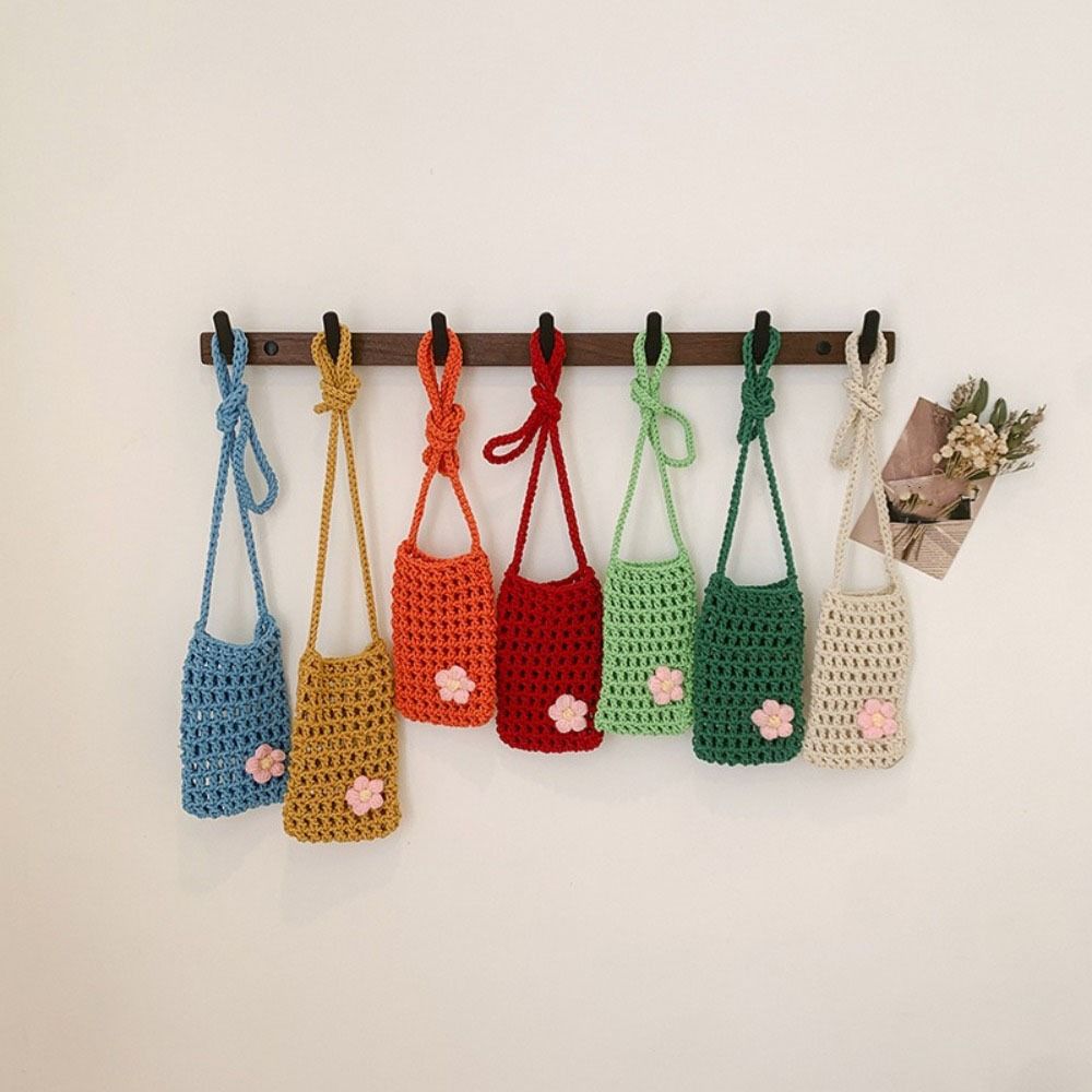 Sevimli Çiçek Örgü Çapraz Askı - Outdoor Planting Bag incelemesi ve fiyatı
