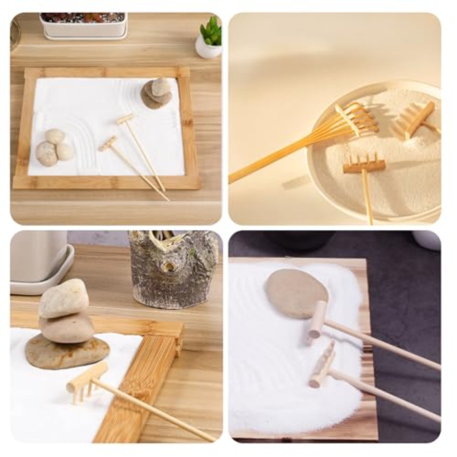 7 Parça Minyatür Masaüstü Kaya - Gardening Tools Wooden incelemesi ve fiyatı
