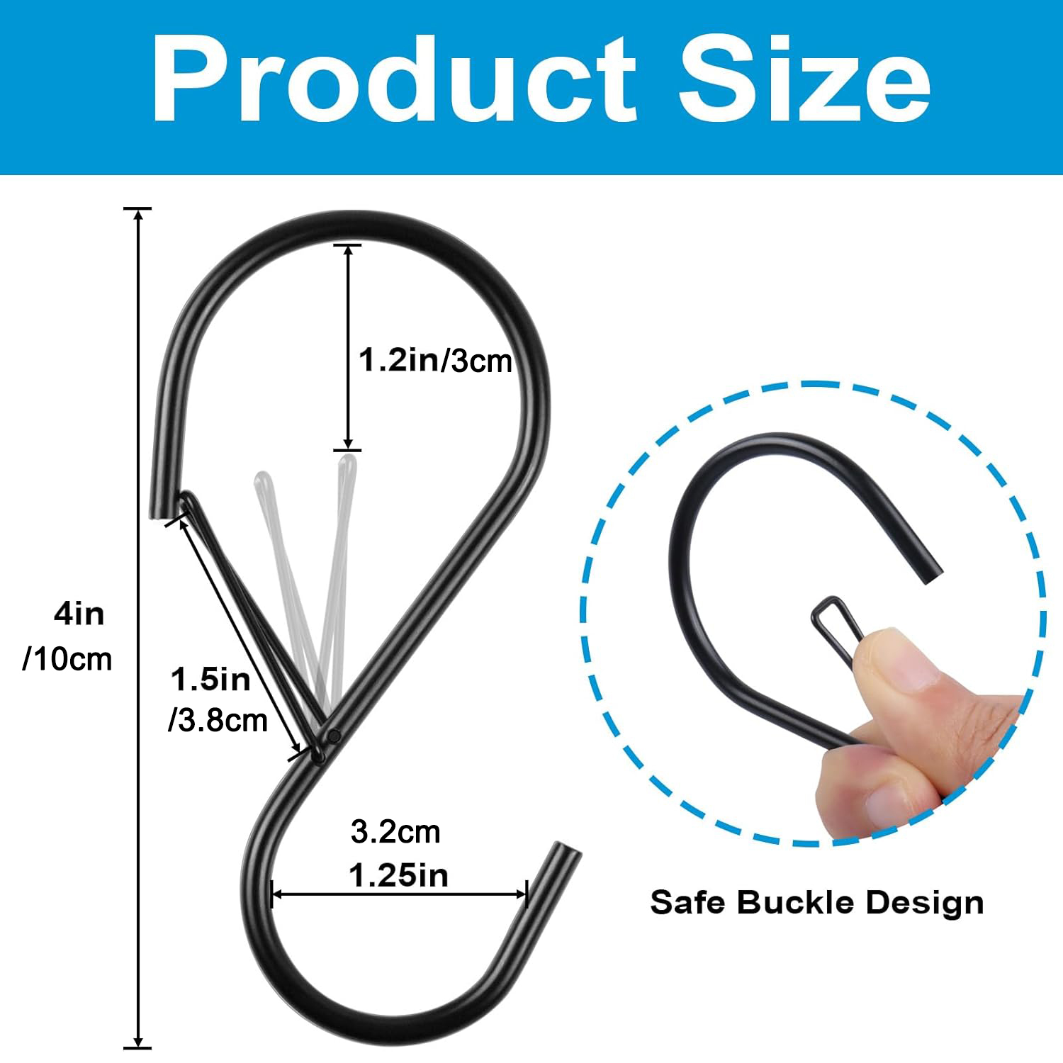 2/4/8 Adet 4 İnç S Kancaları E - Outdoor Planting Bag incelemesi ve fiyatı